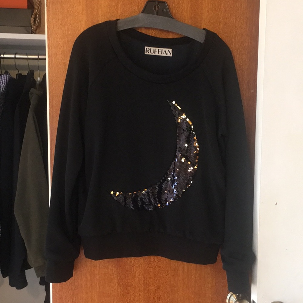 Ruffian sequin moon top